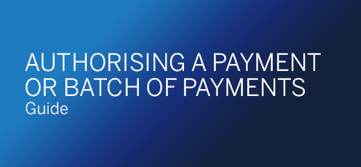 Authorising A Payment Or Batch Group Users - All 14 Formats